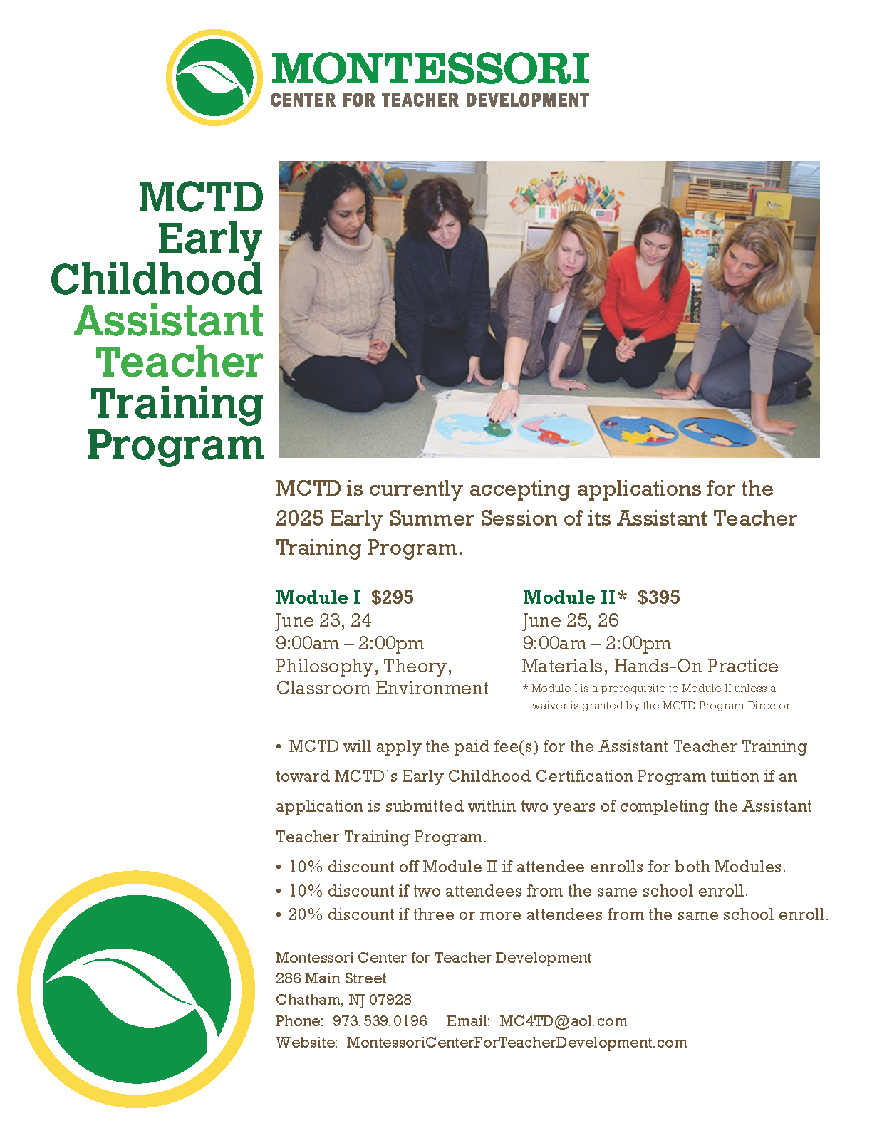  Asst Teacher Training June Flyer Summer 2025